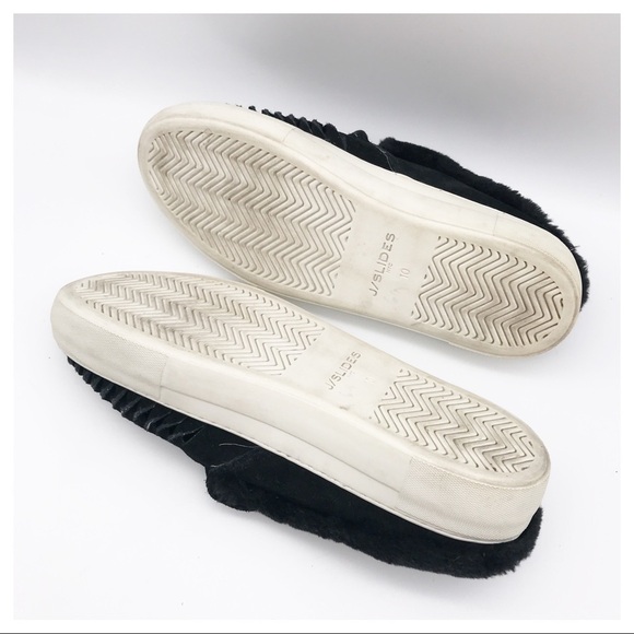 J/Slides‎ NYC Black Suede Slip Ons Size 10 - Picture 8 of 11